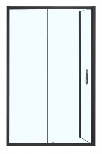 Душевое ограждение AZARIO 1200х800х2000, БЕЗ ПОДДОНА, прозрачное стекло 6 мм, открывание налево, цвет профиля черный (AZ-ND1131-L 1200 BLACK)