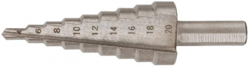 Сверло по металлу ступенчатое 4-20 мм TVB