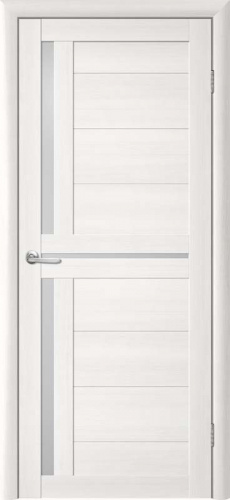 Полотно дверное остекленное EcoTex Т-5 800 Лиственница белая стекло матовое