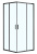 Душевое ограждение AZARIO 900х900х2000, БЕЗ ПОДДОНА, прозрачное стекло 6 мм, цвет профиля черный (AZ-ND1142 900 Black)