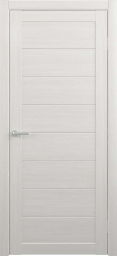Полотно дверное остекленное Эко-шпон Сеул 700 белый кипарис стекло мателюкс