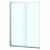 Шторка для ванны Azario BOSTON 143 80х140 раздвижная, 6 мм прозрачное стекло, покрытие easy clean, профиль хром (AZ-143)