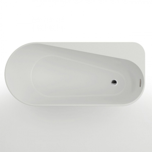 Ванна акриловая AZARIO FANO 1700х800х600 пристенная, в комплекте с сифоном и металлической рамой, правая (FAN17080 R)