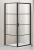 Душевое ограждение Azario RICHMOND 1000х1000х1950 R, без поддона, прозрачное стекло 6 мм, цвет профиля черный (AZ- NAG1221 1000 BLACK)