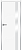 Полотно дверное остекленное Эко-шпон с алюмин. кромкой МАНХЭТТЕН-5, 2000*700 Белый софт, ст. белое