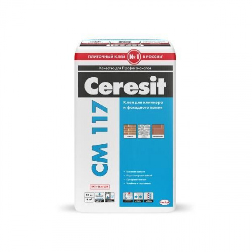Клей для плитки и керамогранита Ceresi СМ 117 25кг.