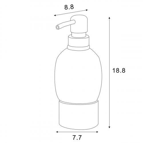 Дозатор жидкого мыла Azario ELVIA керамический настольный, бронза (AZ-128-A)