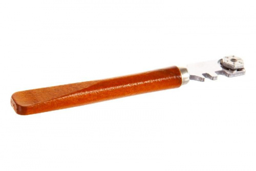 Стеклорез 6-ти роликовый с деревянной ручкой