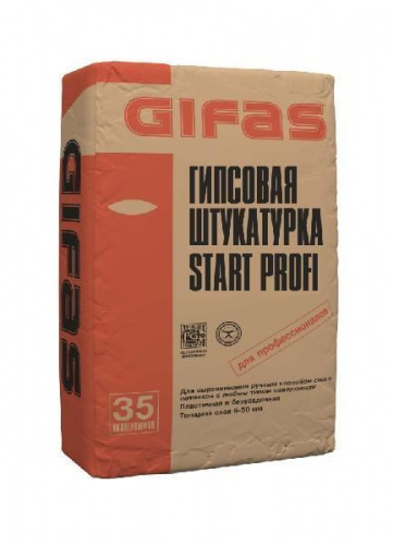 Штукатурка гипсовая GIFAS Start Profi, 35кг