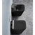 Унитаз подвесной Azario Teramo 490*340*350 безободковый, с сидением микролифт, черный матовый (AZ-052-MB)