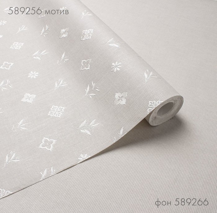 Обои 589266 (6) винил. горячего тиснения на флиз. основе 1,06*10,05 Monogramma Стенова