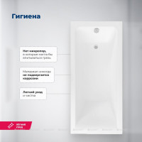 Акриловая ванна Aquanet Bright 180x75 (с каркасом)