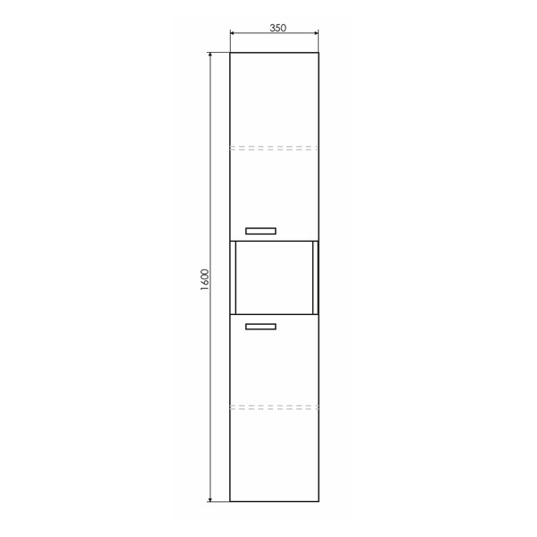 Шкаф-колонна Comforty Никосия-35 дуб белый