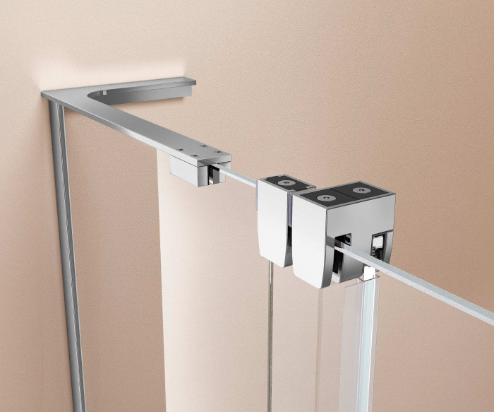 Душевая дверь Волк-Ин (Walk-In) VDS-4WSL120CL-L, 1200, хром, стекло прозрачное, левая