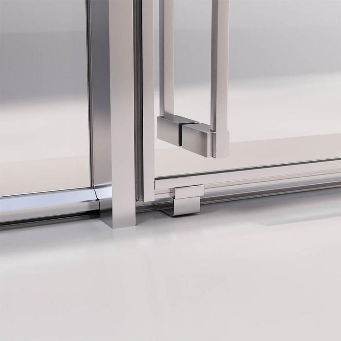 Душевой угол раздвижной Veconi Premium Prato 300 SP CH-L, 1000х800x2000, хром, стекло прозрачное