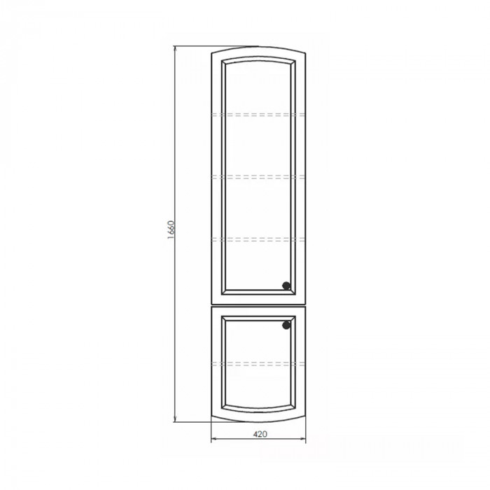 Шкаф-колонна Comforty Палини-42 белый