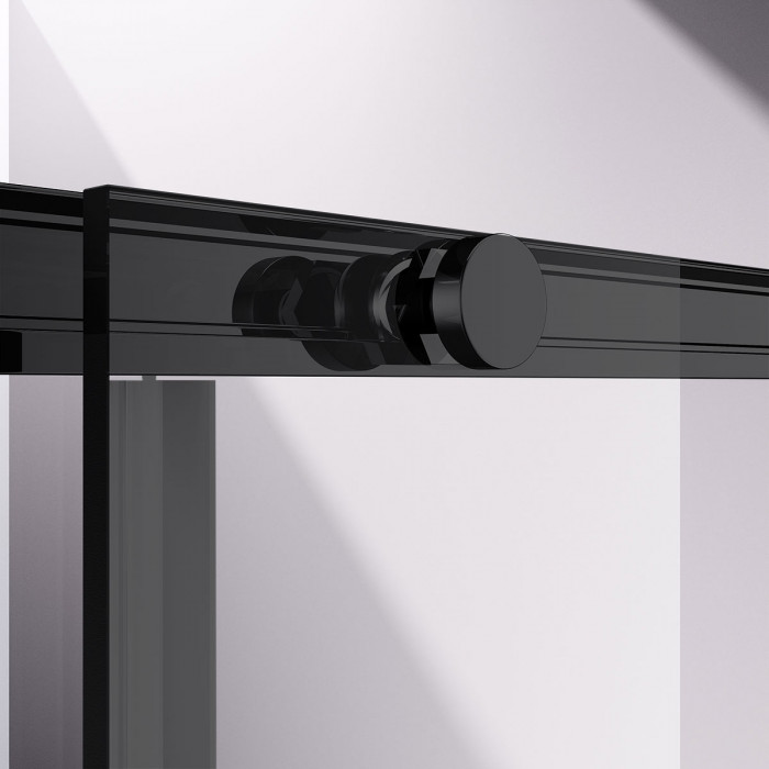Душевой уголок Слим-Н (Slim-N) VSS-4SN8010CLB, 1000*800, черный, стекло прозрачное