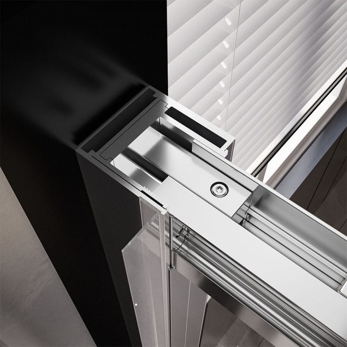Душевой угол Veconi Premium Trento PTC-SP-30CH, 1300х900x2000, хром, стекло прозрачное