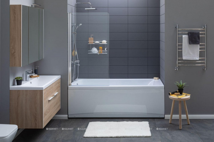Акриловая ванна Aquanet Bright 155x70 (с каркасом)