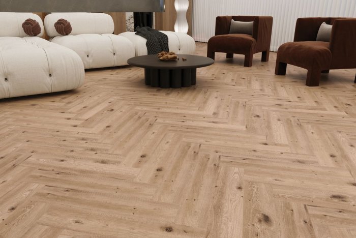 LVT плитка клеевая PROFIELD Zigzag Дуб Ренн(CDW-190708EL-2)