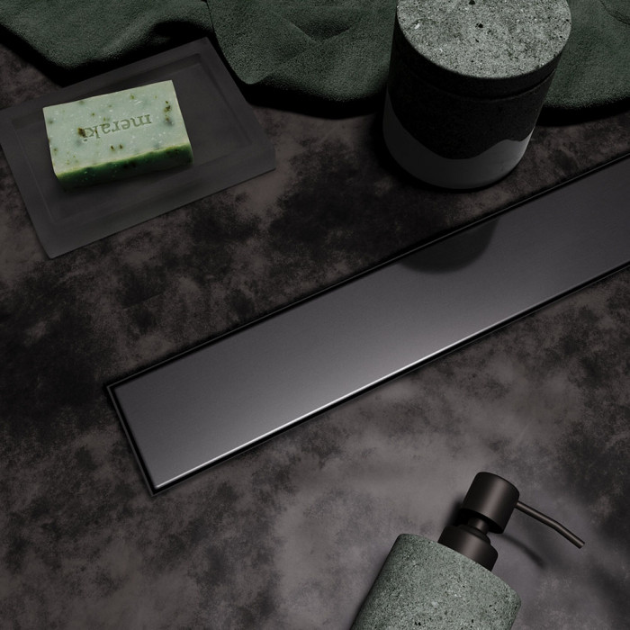 Душевой лоток Veconi Stesso Graphite  700