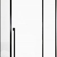Душевой уголок Allen Brau Fantasy 140x80 3.11008.31 + 3.11012.31 черный матовый