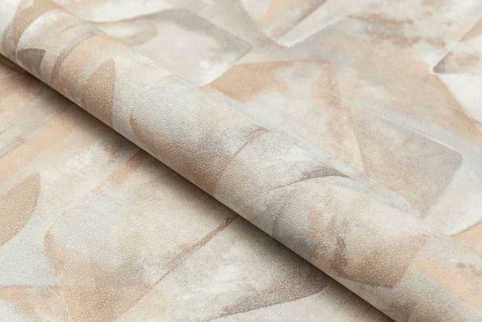 Обои виниловые на флизелиновой основе Фреш мотив, бежевый, абстракция, KERAMA MARAZZI