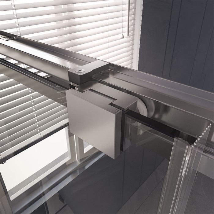 Душевой угол Veconi Premium Trento PTC-SP-30CH, 1400х900x2000, хром, стекло прозрачное