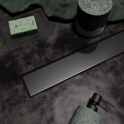 Душевой лоток Veconi Stesso Graphite  900