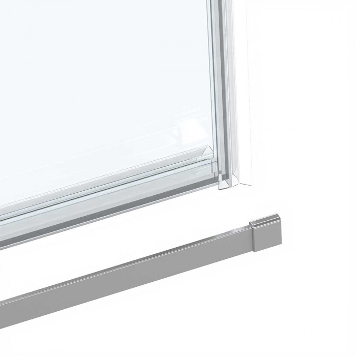 Душевой уголок Комо Софт (Como Soft) VSR-1CS1013CL, 1300*1000, хром, стекло прозрачное