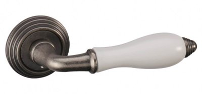 Ручка дверная ADDEN BAU PORCELLANA V214 AGED SILVER (состаренное серебро)