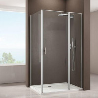 Душевой уголок Allen Brau Priority 90x90 3.31001.00 + 3.31016.00 хром