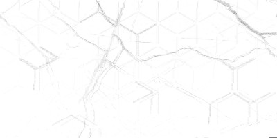 GT124VG Декор кер. Siluet GT Белый 25x50