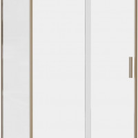 Душевой уголок Aquanet Pleasure Evo 120x80 AE65-120x80-GBT профиль золото-никель браш, прозрачное стекло