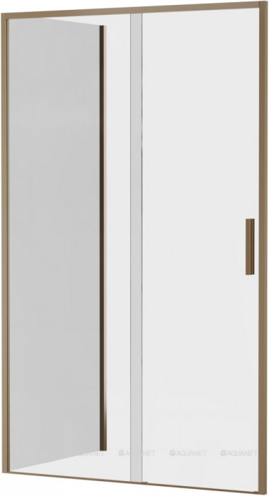 Душевой уголок Aquanet Pleasure Evo 120x80 AE65-120x80-GBT профиль золото-никель браш, прозрачное стекло