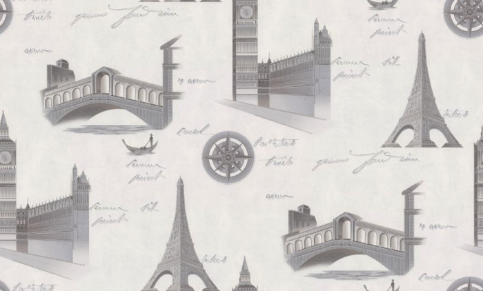 Обои PL72406-14 (8) винил.горячего тиснения на флиз. основе 1,06*10,05 Travel Wall Палитра