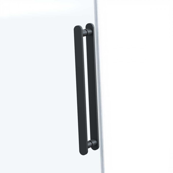 Душевой уголок Комо Софт (Como Soft) VSR-1CS1015CLB, 1500*1000, черный, стекло прозрачное