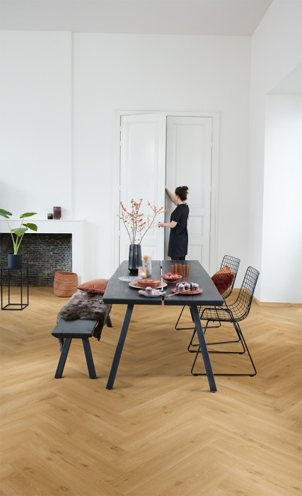 LVT QUICK-STEP PRISTINE Морской бриз теплый медовый 33кл. 2,5мм (48шт/4,582м2)