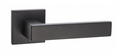 Ручка дверная на розетке FRAN 550-R40 BLACK (черный)