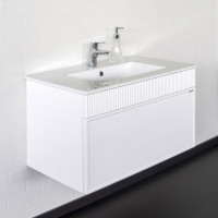Тумба-умывальник для ванной Comforty Мадрид 80 белый матовый с раковиной Comforty 80E