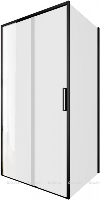 Душевой уголок Aquanet Pleasure Evo 100x90 AE65-100x90-BT профиль черный, прозрачное стекло