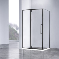 Душевой уголок Слим-Н (Slim-N) VSR-4SNP1012CLB, 1200*1000, черный, стекло прозрачное