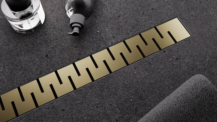Душевой лоток Veconi Stesso Line Gold 500
