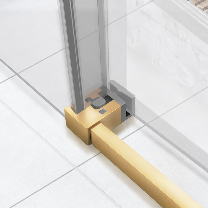 Душевой уголок Слим Софт (Slim Soft) VSR-1SS9012CLG, 1200*900, брашированное золото, стекло прозрачное