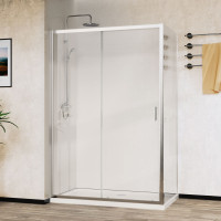 Душевой уголок Сити (City) VSR-5CT9012CL, 1200*900, хром, стекло прозрачное