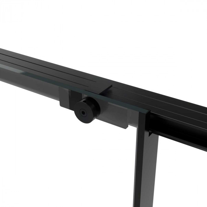 Душевой уголок Слим Софт (Slim Soft) VSR-1SS9012CGB, 1200*900, черный, стекло тонированное