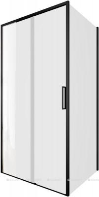 Душевой уголок Aquanet Pleasure Evo 100x80 AE65-100x80-BT профиль черный, прозрачное стекло