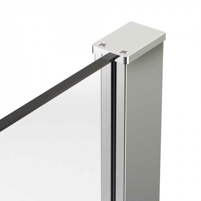 Душевой уголок Стелла (Stella) VSR-1ST9015CLB, 1500*900, черный, стекло прозрачное