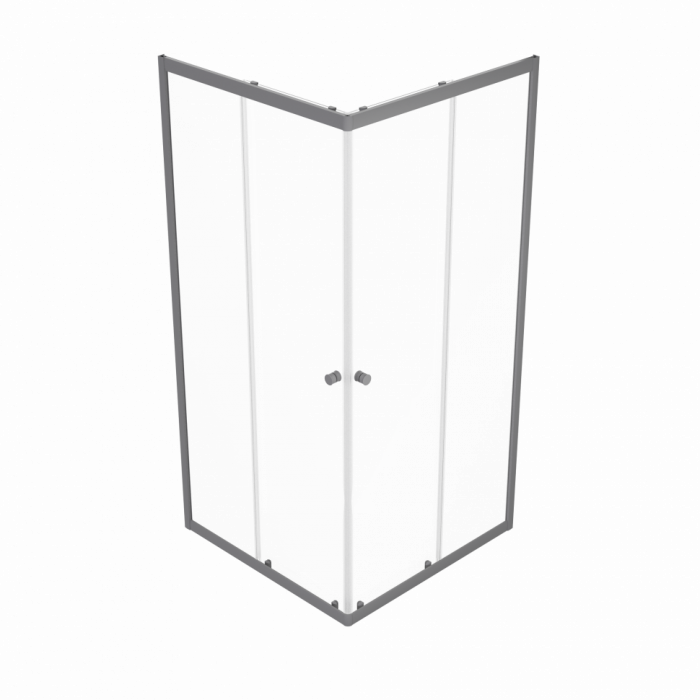 Душевой уголок Triton Вента-Графит 80×80 см (передние стёкла)