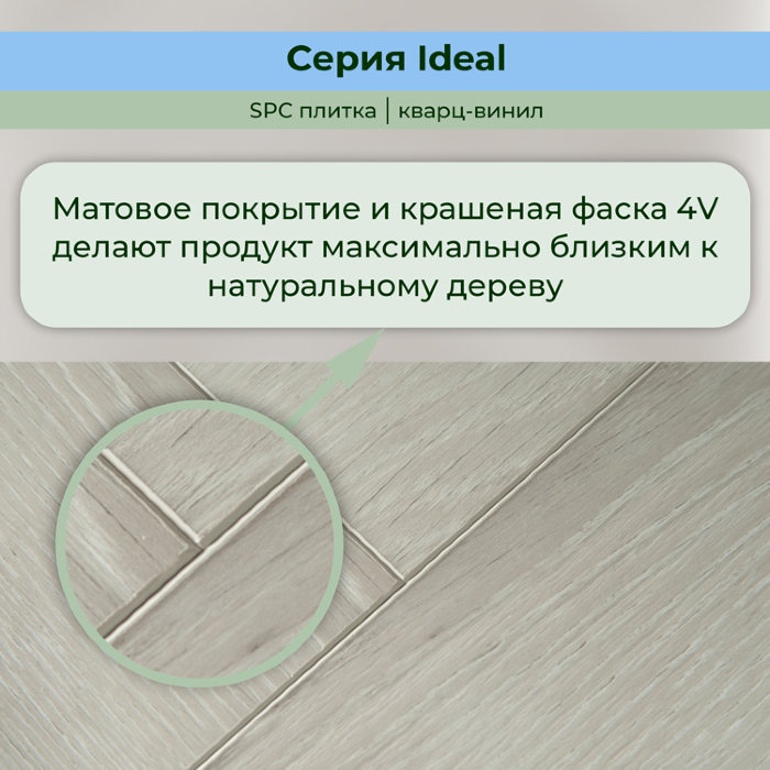 Кварвиниловый ламинат (SPC) Ideal Сканди 126x630x5 STRONG STEP